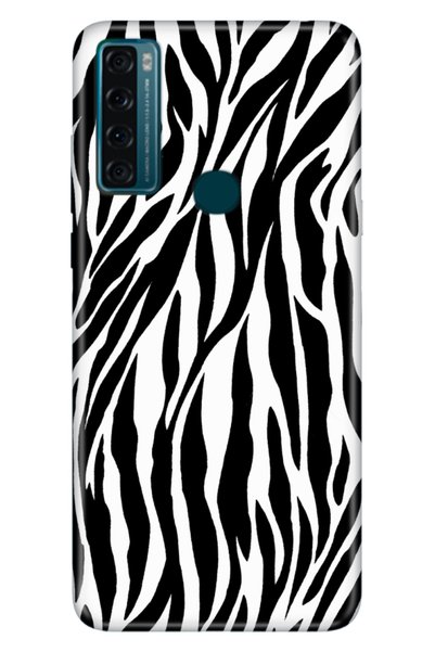 TCL 20 Se Compatible Case Pure Modern Patterned Silicone Zebra Pattern
