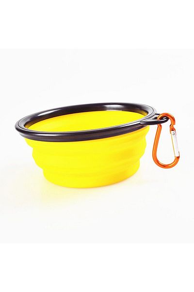 Buffer 2 Pieces Foldable and Portable Cat-Dog Food and Water Bowl Pet Useful Toy