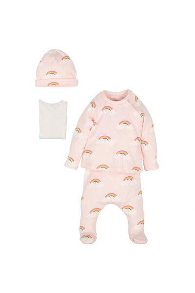İDİL BABY Idil Baby Bebe Zıbın Takım 13661 Somon