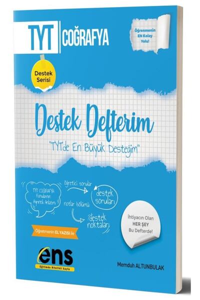 Ens Yayınları Tyt Coğrafya Destek Defterim - Memduh Altunbulak