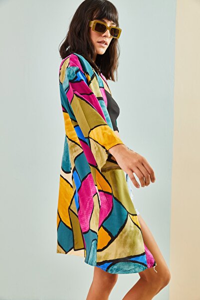 Bianco Lucci Dámské více vzorované kimono