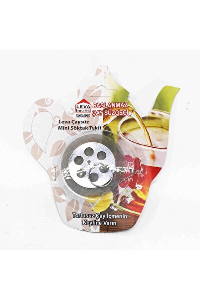 Leva House Tekli Paslanmaz Çay Süzgeci