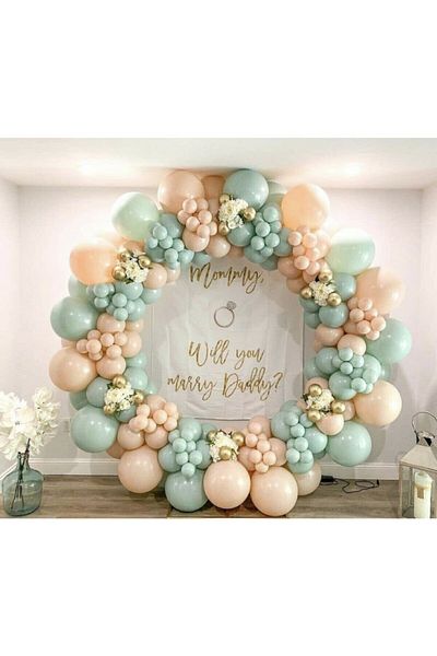 Aşkın Parti Evi Mint Green Salmon Gold Chrome
