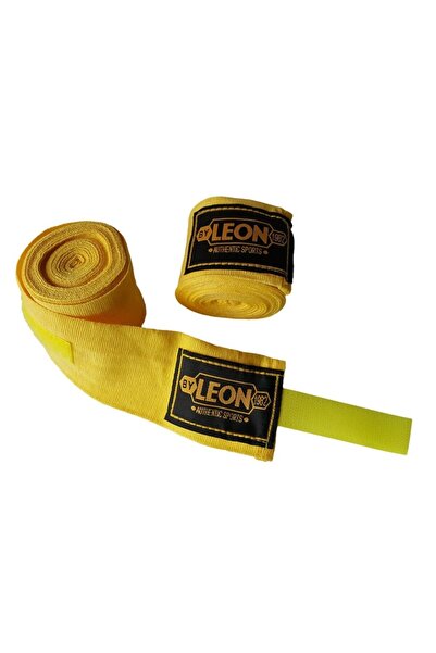 By Leon 1982 Leon Elastik Boks, Kick Boks ve Muay Thai Bandajı 3,5 Metre Sarı