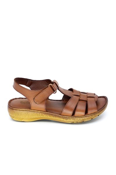 TRENDYSHOES Trendyshose 19s-860 Zn Γνήσιο Δέρμα Velcro Anatomic Comfort Καθημερινά σανδάλια