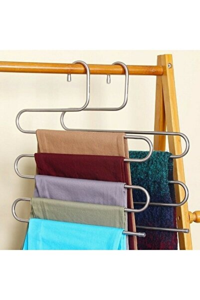 Olgun Home 5 Katlı Pantolon Eşarp Fular Askısı Dolap Askısı 1 Adet