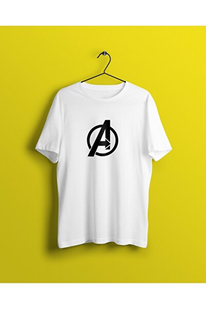 IvırZıvır Tricou unisex alb cu imprimeu Avengers