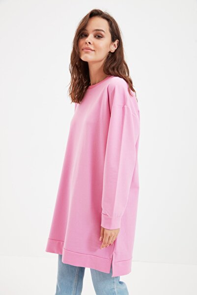 Trendyol Modest Sweatshirt - Rosa - Relaxed