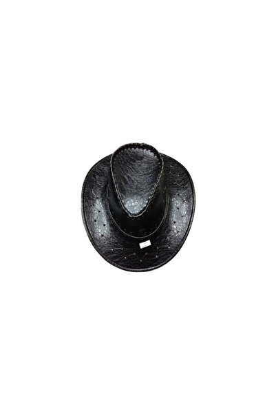 EFFE Şapka Kovboy No: 4 Siyah Buyuk Desen