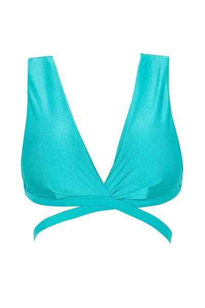 DeFacto Triangle Bikini Top with Cross Tie Detail