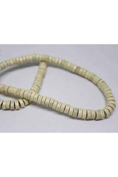 Yasamtohumu Βραχιόλι Μήκος Ξύλινη Ημι-σειρά Ροδέλα Ανοιχτό Χρώμα (ΜΗΚΟΣ 18CM)