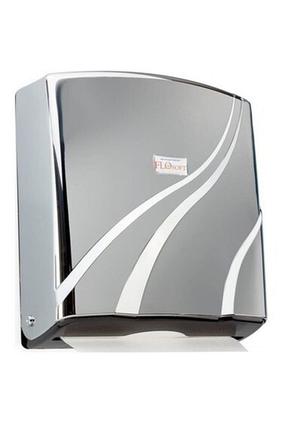 Flosoft Flora F090 Z Folded Paper Towel Holder 300 Pieces (Chrome Plated)