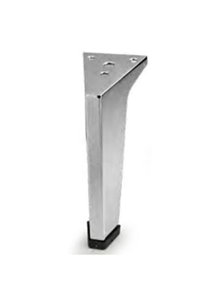 KARAKOÇ Vena 12 Cm Metal, Chrome Seat, Base, Furniture, Foot (4 PIECES)