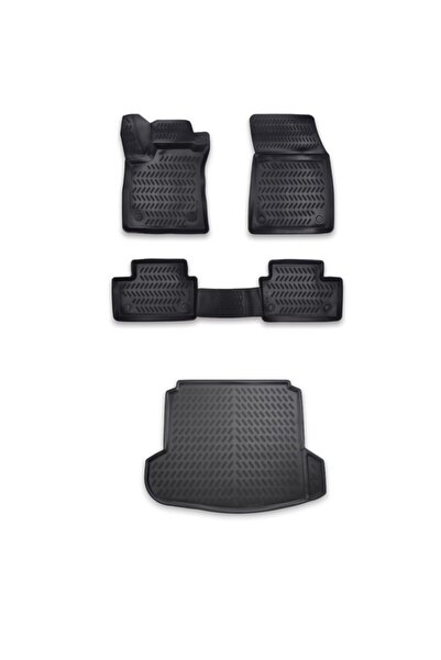 Leader Renault Megane 4 Sedan 2016 Sonrası Uyumlu 3d Havuzlu Paspas Bagaj Havuzu