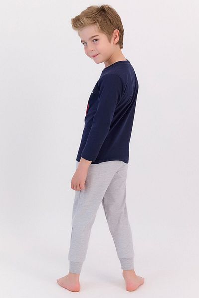 U.S. Polo Assn. Set de pijamale pentru băiat, albastru bleumarin, marca Authendic
