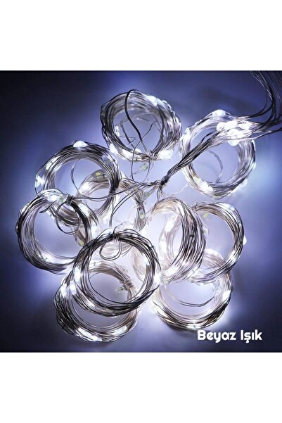 exeo Usb Perde Peri Led Kumandali Dekoratif Su Geçirmez Beyaz 3x2 Metre