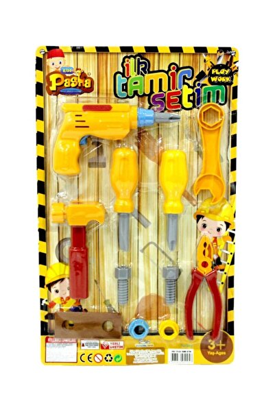 YıldızDükkan 11 Parça Oyuncak Tamir Oyun Seti Benim İlk Tamir Setim