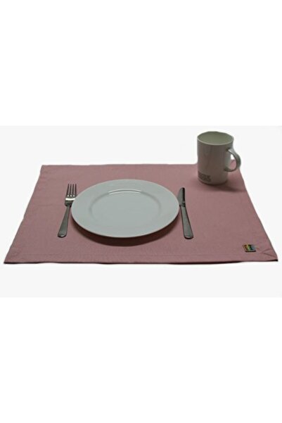 Çizgikare Serviciu american roz pudra (4 bucăți)