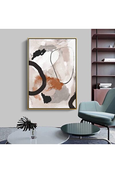 Markazip Altın Metal Çerçeveli Kanvas Tablo 70x100cm Kod: Zv2011-k-a