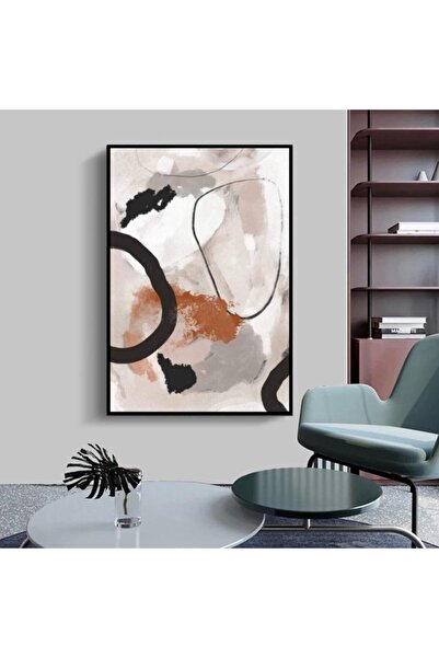 Markazip Siyah Metal Çerçeveli Kanvas Tablo 70x100cm Kod: Zv2011-k-s
