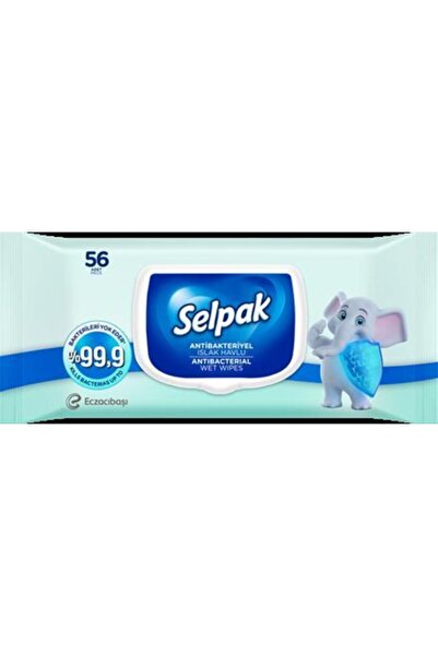 Selpak Antibakteriyel Islak Mendil 56'lı