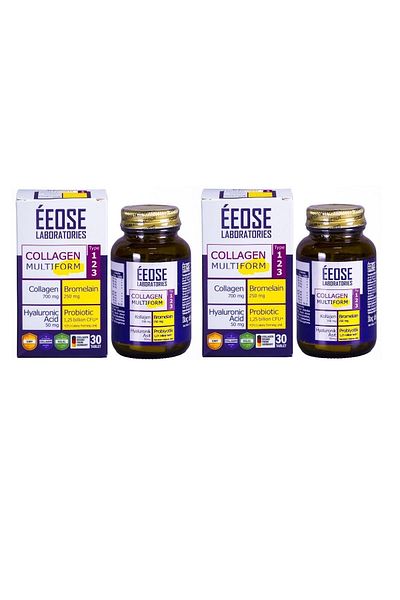 Eeose Multiform Collagen and Bromelain - Hyaluronic Acid and Probiotic 30 Tablets