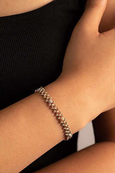 YAVUZ KUYUMCULUK Altın Italyan Dorika Bileklik Üç Renk