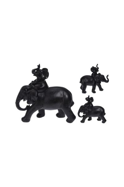 BOYNER EVDE Yılbaşı Temalı 15 Cm Siyahfil Mumluk