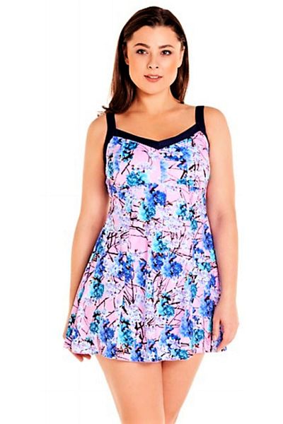 Sunsurf Plus Size Dress Swimsuit Lilac