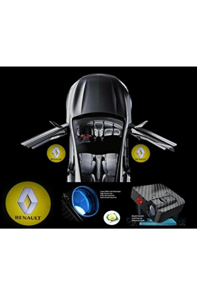 OEM Renault Megane Clio Kapı Logosu Yeni Nesil Mesafe Sensörlü Pilli Ön 2 Kapı Için Karbon Görünümlü