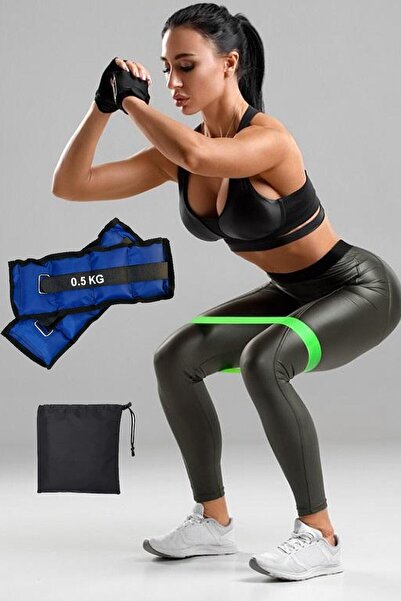Clifton Çantalı Squat Bandı Ve Kum Torbası 0.5kg Bilek Ağırlığı Seti Pilates ...