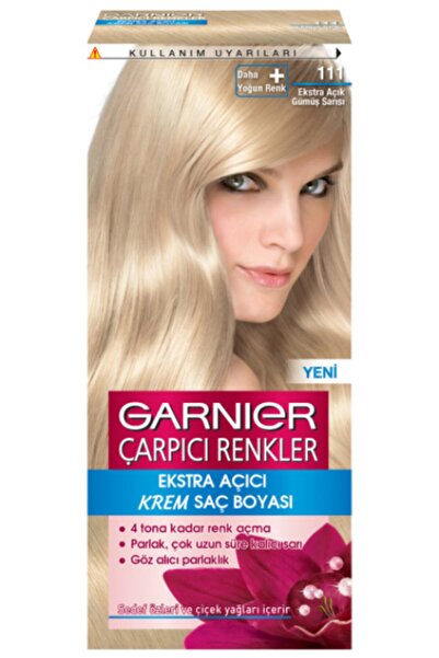 Garnier Çarpıcı Renkler 111 - Ekstra Açık Gümüş Sarısı Saç Boyası - 2 Adet