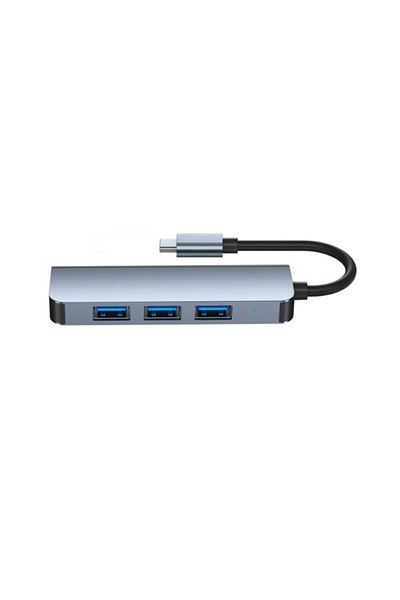 WOZLO Type-C 4 Port USB 3.0 Hub Usb-C Multiplexer Aluminum Body