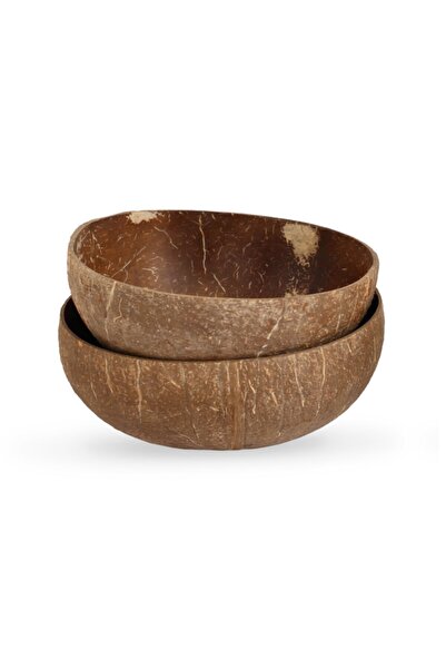 Gaia's Store Natural Hindistan Cevizi Kase 2'li - Coconut Bowl