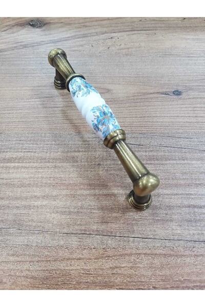 ARON 1035-41-147 Antik Sarı Rustik Porselen Kulp Mobilya Vestiyer Çekmece Dol...