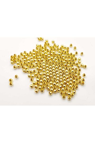 yiğit aksesuar 4 Mm Metal Round Intermediate Tool Gold 200 Pieces