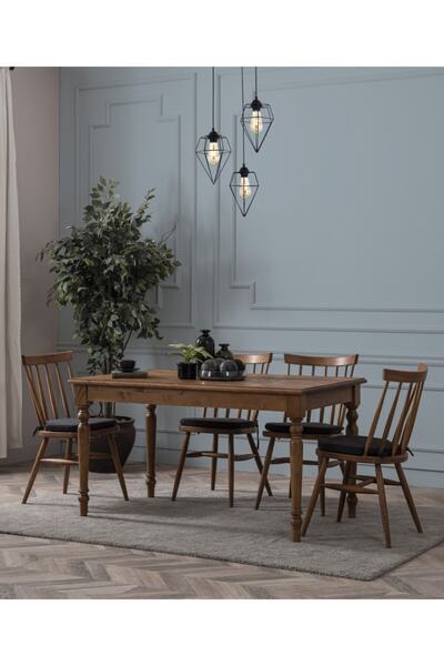 A2 Decor Milano Ahşap Masa Takımı