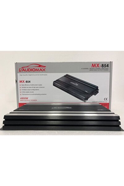 AUDİOMAX Mx-854 Amfi Professional Midrange Amfisi 4 Kanal 4800w