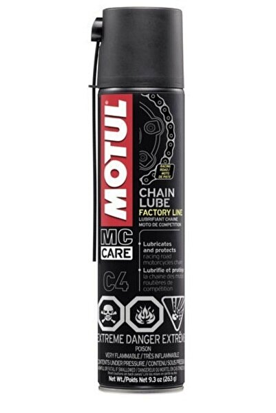 Motul 12x C4 Zincir Yağlama Spreyi 400 ml 2022 Üretim Yılı