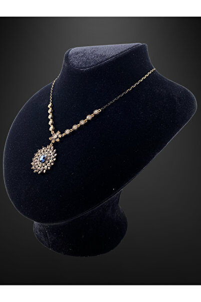 FAYRA ACCESSORIES Safir Taşlı Gerdanlık Kolye