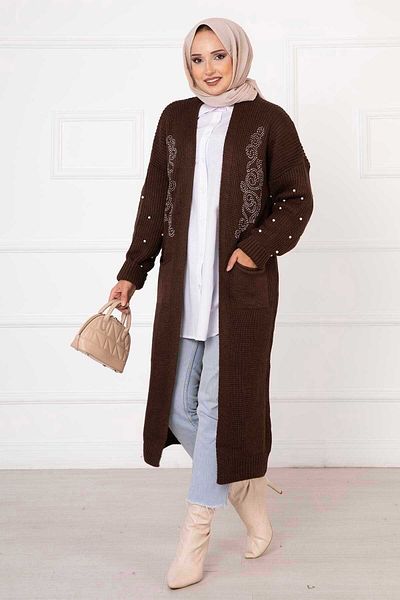 EBRUTESETTÜR Thessaloniki Knit Pearl Detailed Cardigan