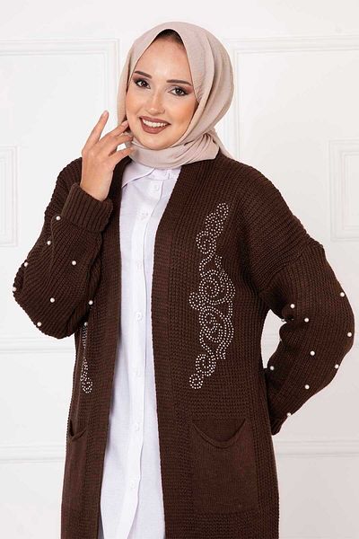 EBRUTESETTÜR Thessaloniki Knit Pearl Detailed Cardigan
