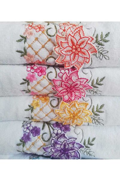 denizli hatırası Кадифейний рушник для рук і обличчя з вишивкою дівчинки - 6x50 см і 6x30 см, 2 штуки