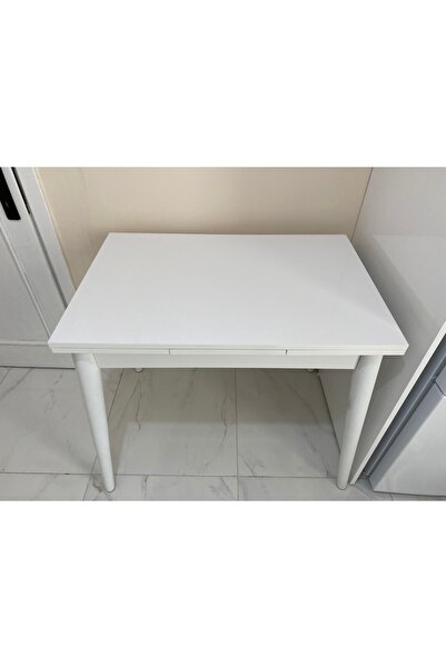 OnurEvimde Büyüyen Masa Yemek Masası Mutfak Masası 60x90 Masa Beyaz