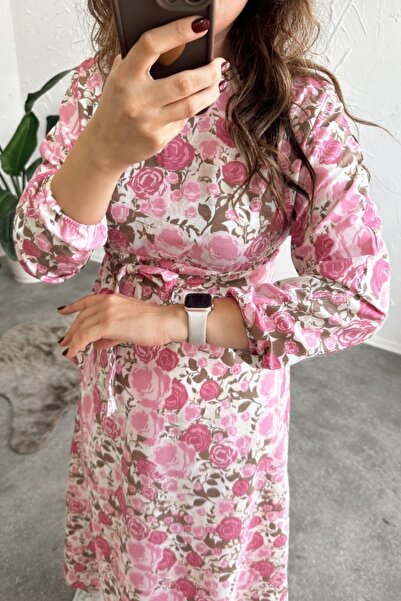 Poliyance Paris Pembe Elbise