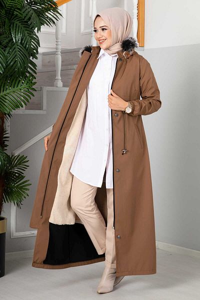 EBRUTESETTÜR Eflin Hooded Hijab Coat