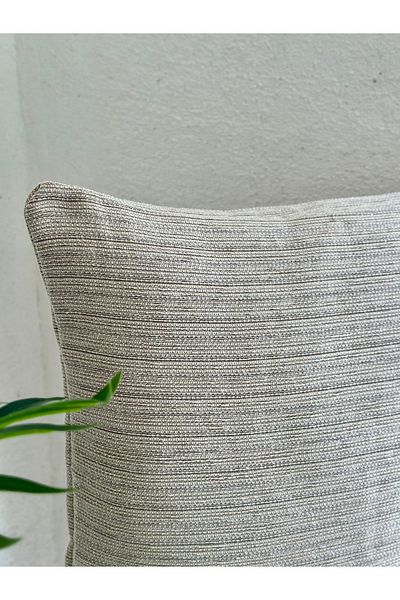 Decamor home Bohemian Patterned Ecru Throw Pillow Cover - 5