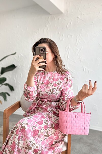 Poliyance Paris Pembe Elbise