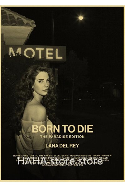 512 STORE Lana Del Rey Retro Müzik İkon Duvar Dekor Tasarım Yüksek Kalite Pos...