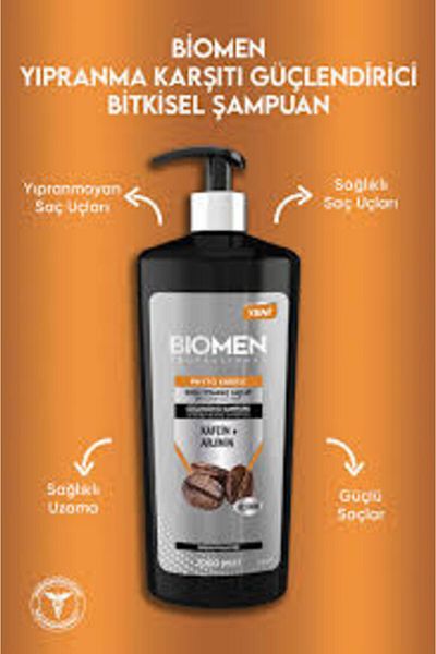 Biomen Professional Caffeine & Arginine Shampoo for Dry and Damaged Hair 1000 ml